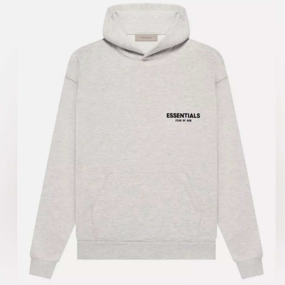 Stylish light Oatmeal  comfortable Essentials Men and Women Hoodies
